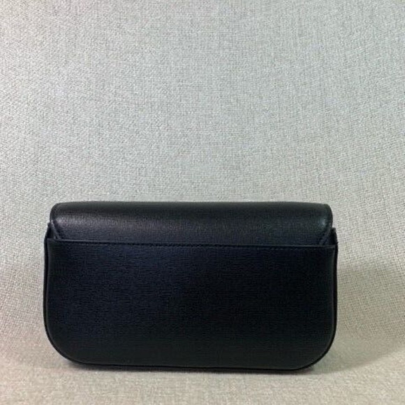 NEW Tory Burch Robinson Black Saffiano Leather Chain Wallet/MINI Crossbody Bag - Picture 6 of 13